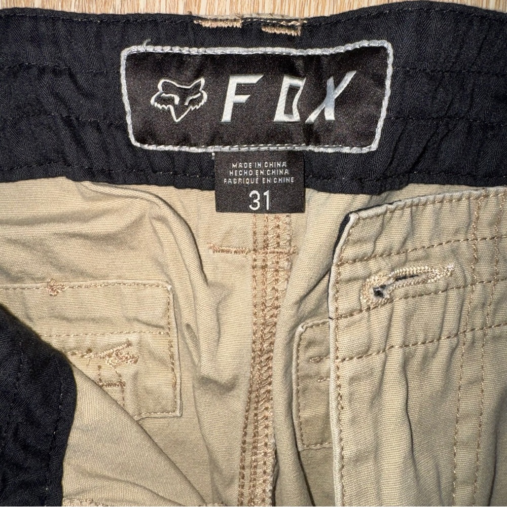 Fox Men’s Slambozo Cargo Shorts | 31 | Dark Khaki - Picture 7 of 9